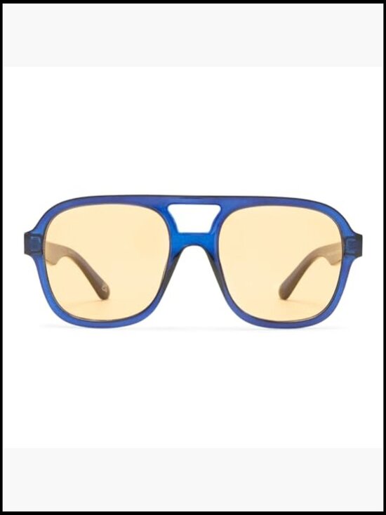Chunky Oversized Aviator Sunglasses with Soft Case main image 6
